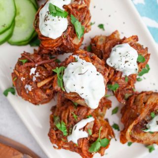 Cauliflower sweet potato bhajis recipe