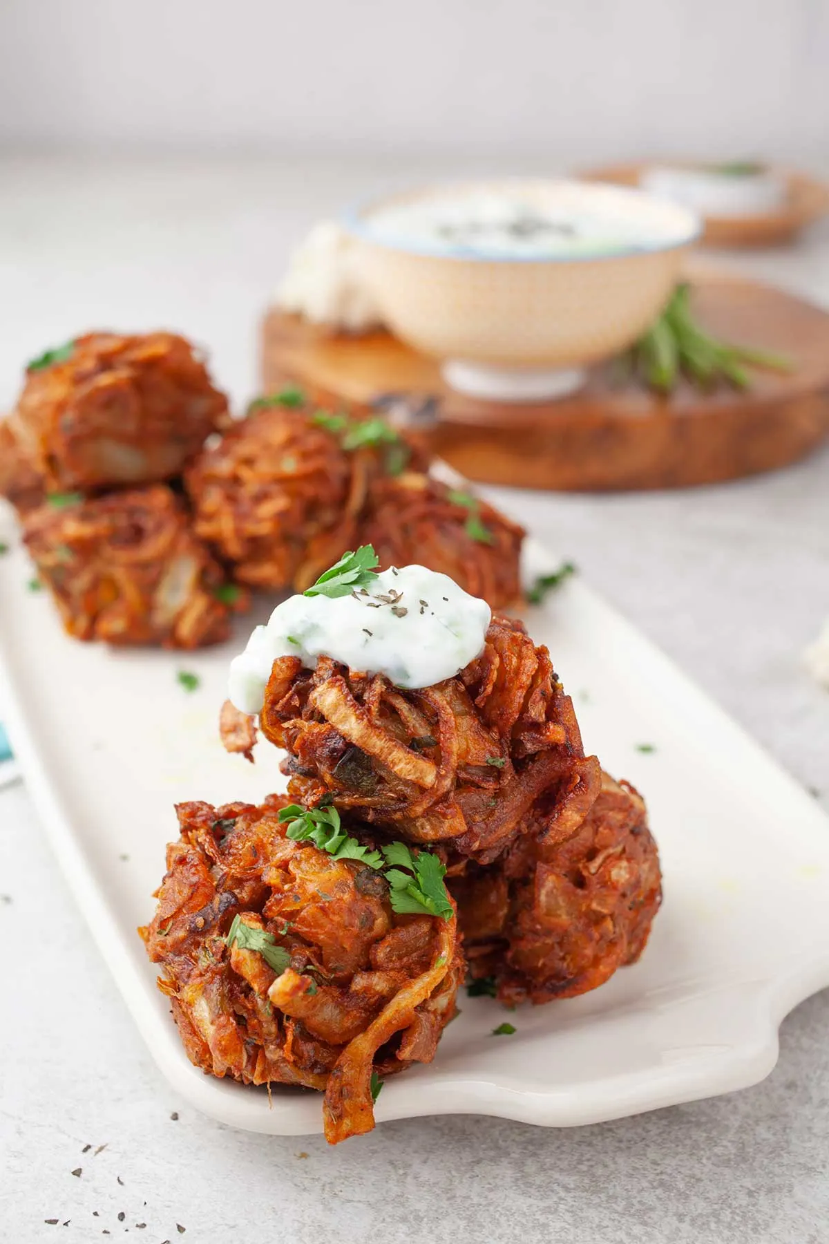 Sweet potato vegetarian bhajis