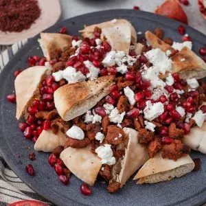 Middle Eastern Nachos vegetarian recipe