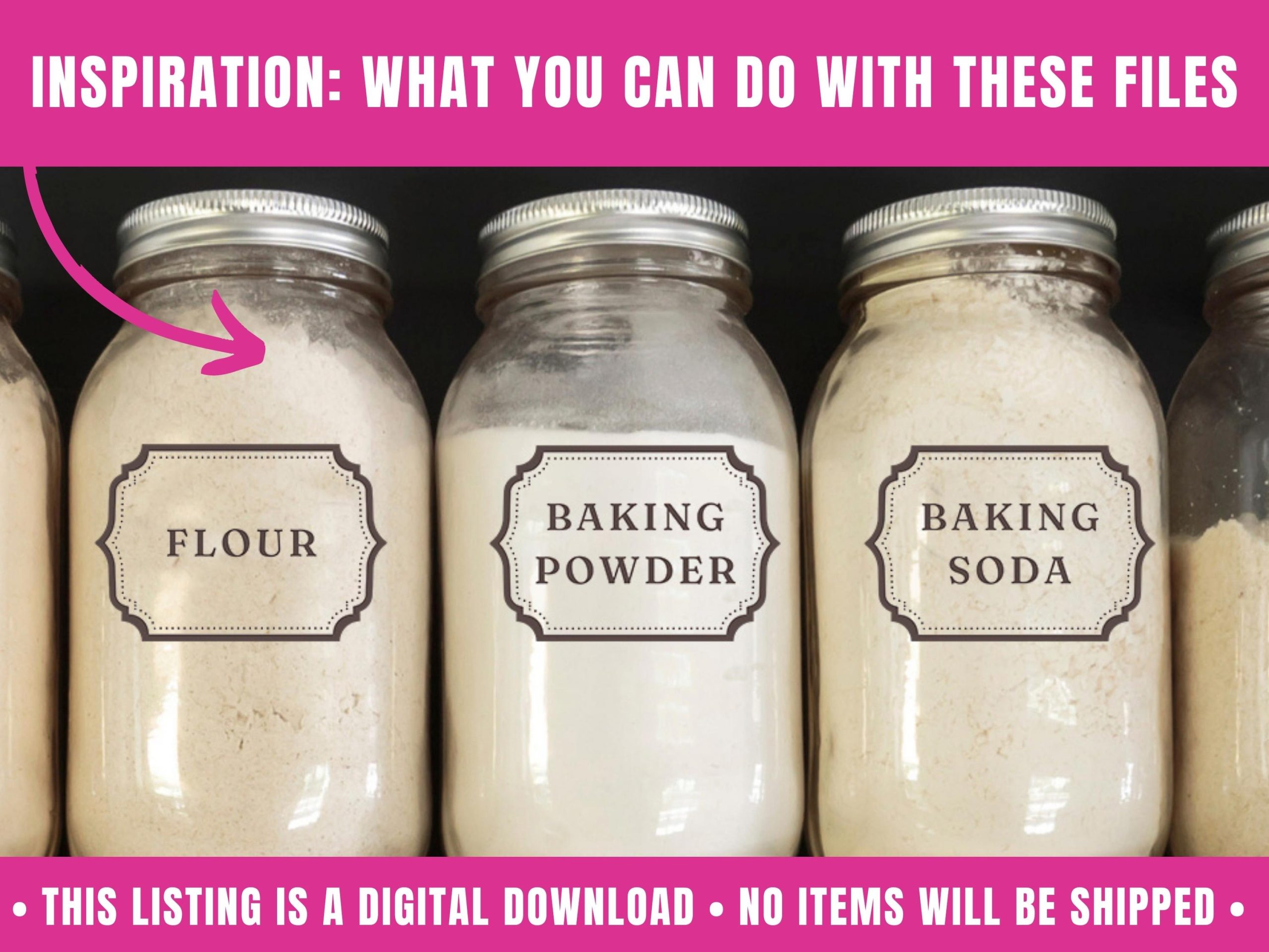 Vintage Kitchen Labels Template | Editable & Printable