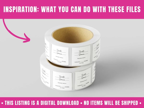 Canning Labels Template | Editable &amp; Printable