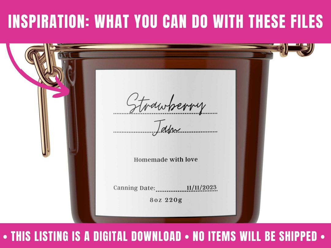 Canning Labels Template | Editable &amp; Printable