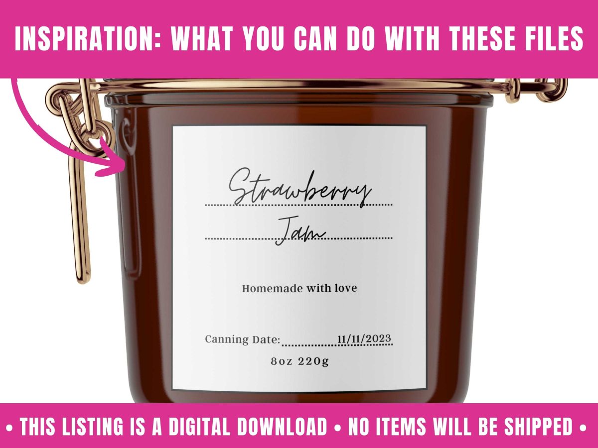 Canning Labels Template | Editable &amp; Printable