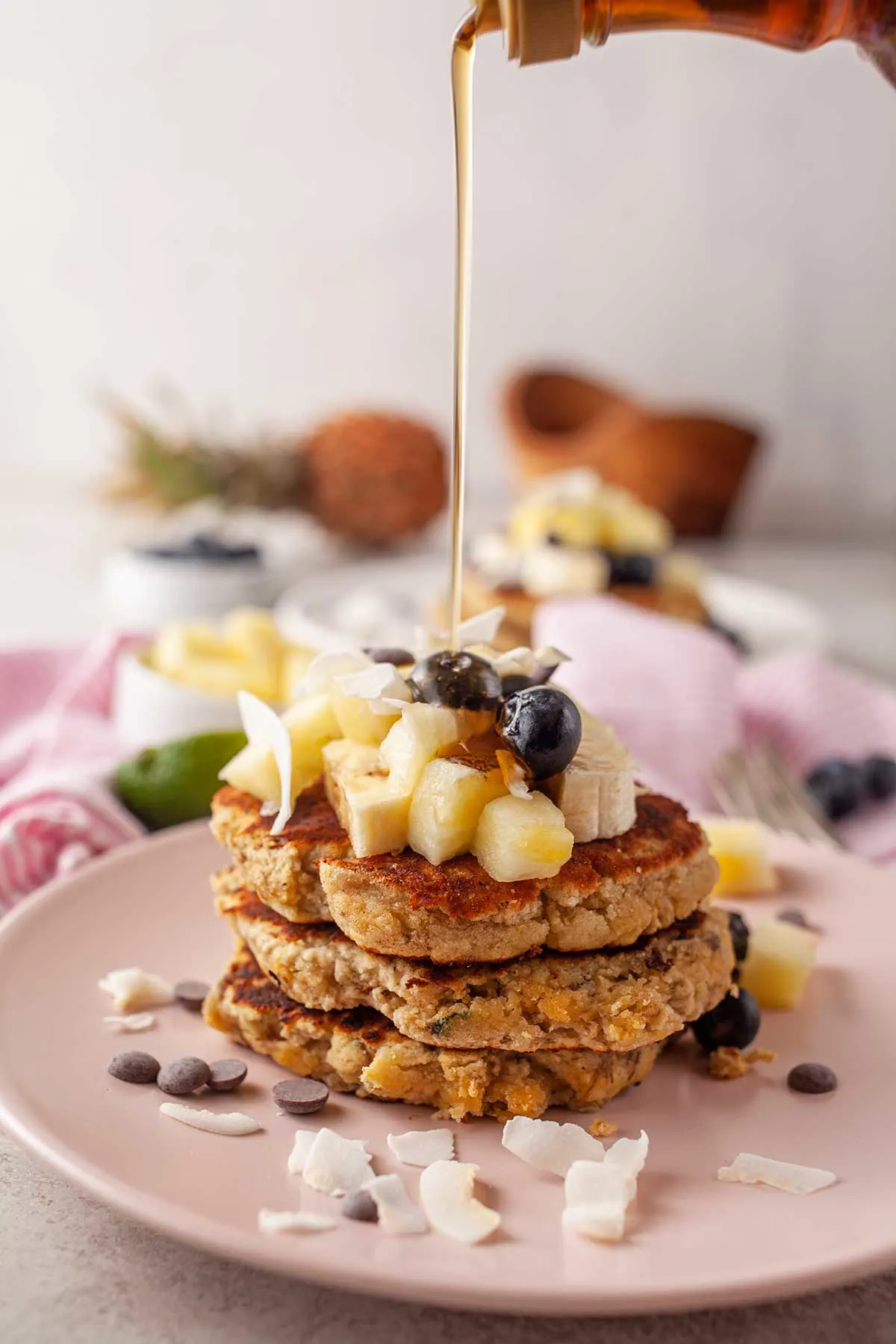 Coconut Flour Pancakes clatite cu faina de cocos reteta