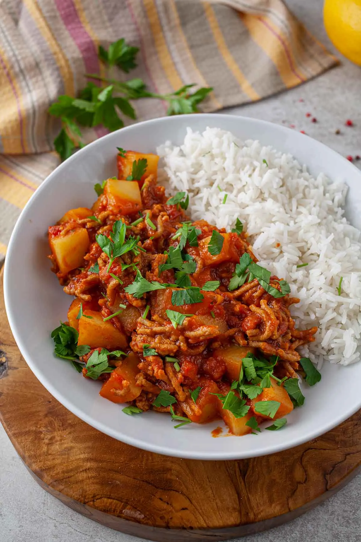 Vegan Picadillo with Rice