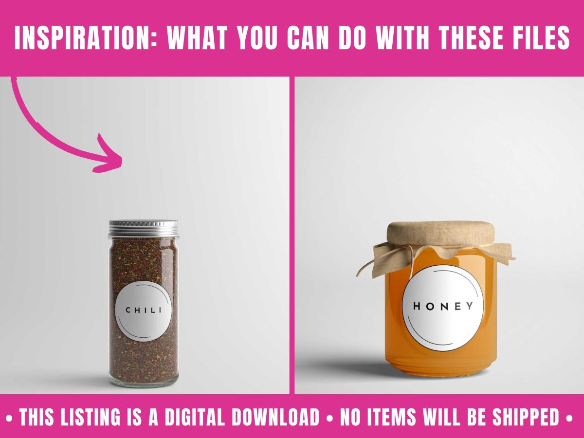 Mason Jars Labels Template | Editable &amp; Printable
