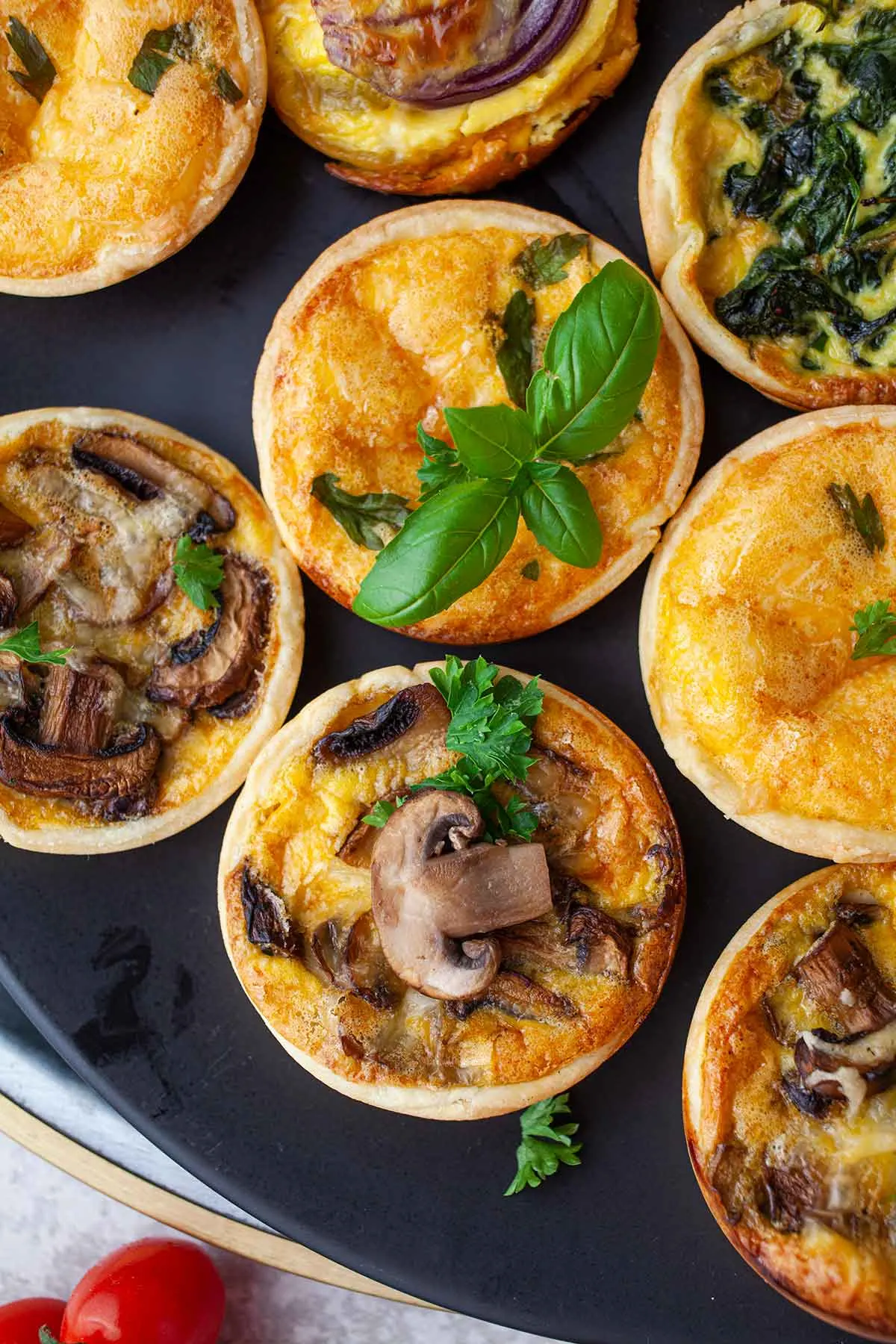 Best Mini Quiche Recipe - 4 Topping Ideas! - Gourmandelle