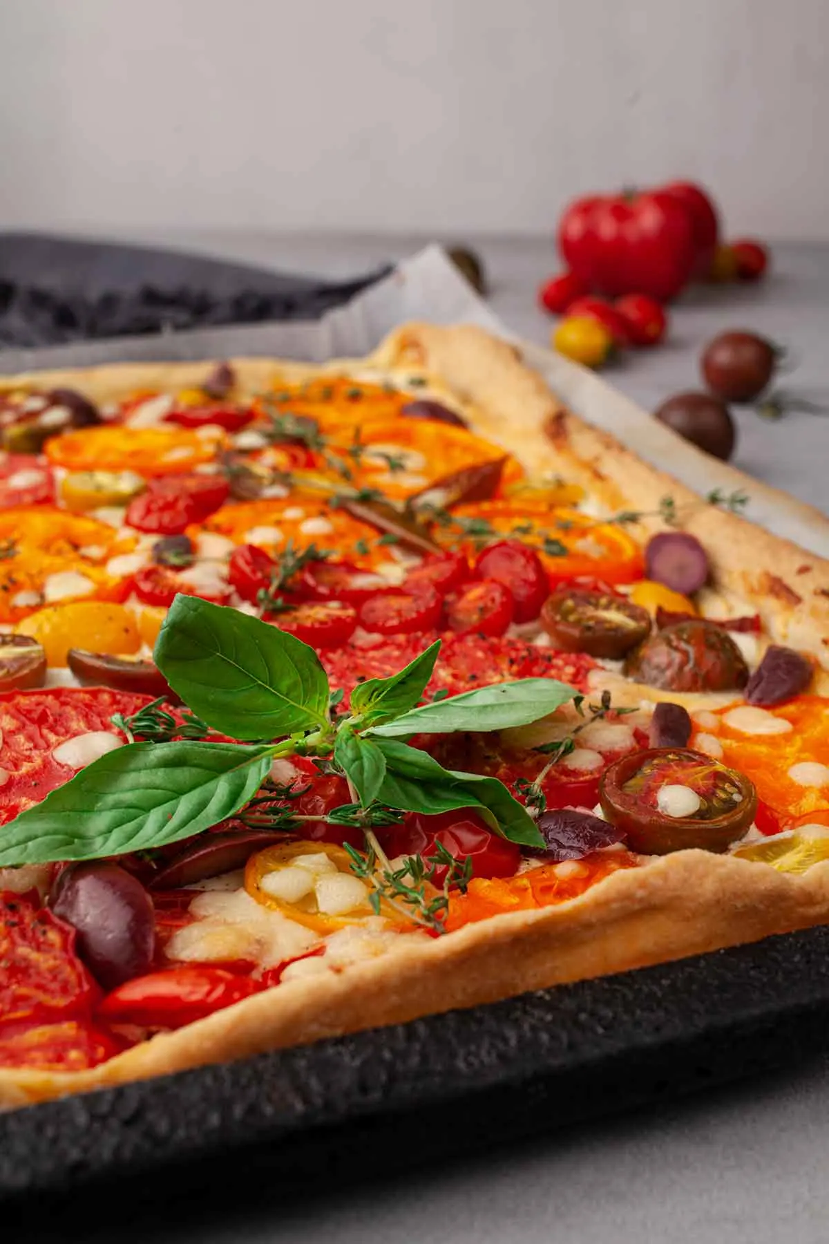 Mediterranean Tomato Tart - vegetarian 