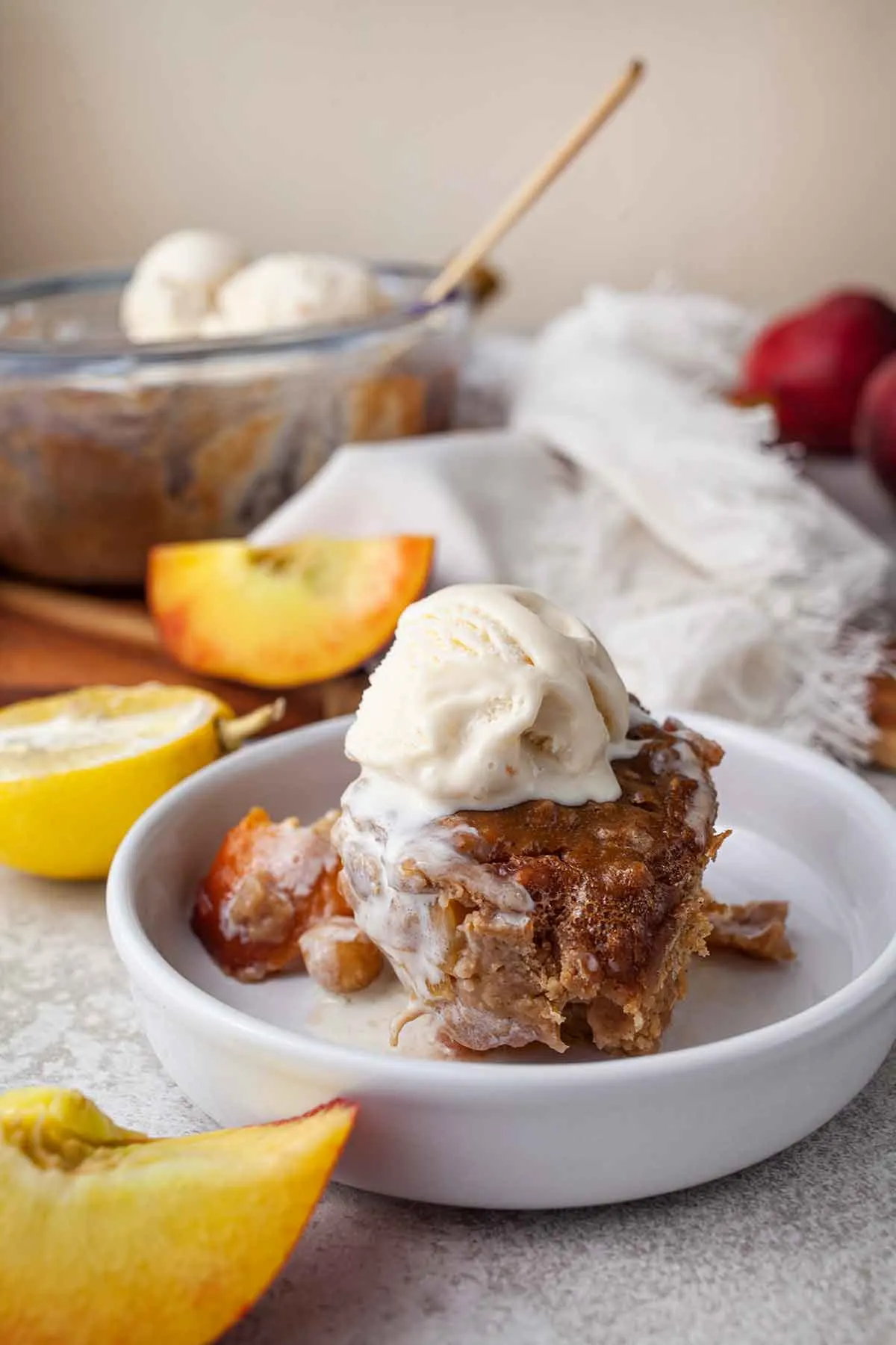 Cobbler de piersici desert 