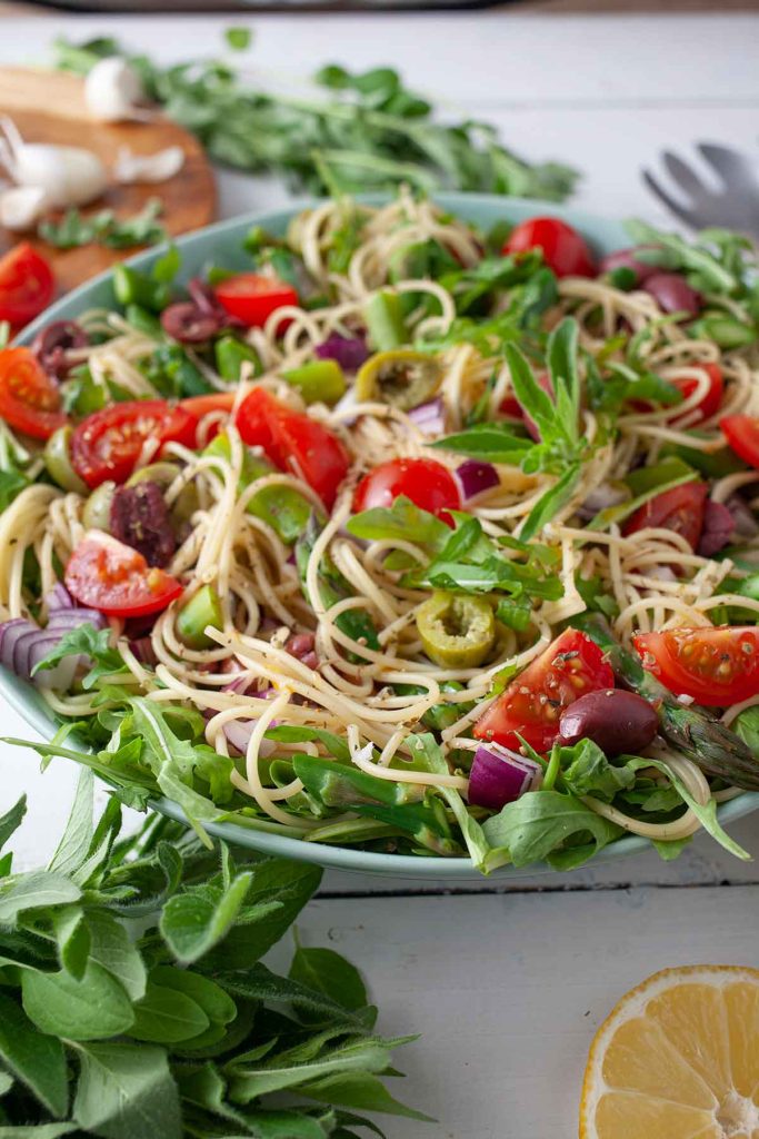 Cold Spaghetti Salad (Quick & Easy)
