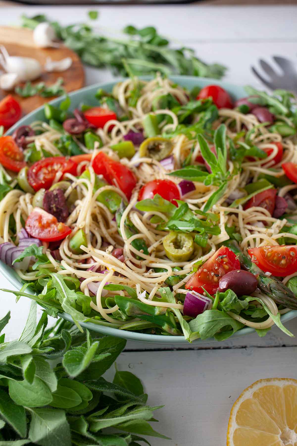 Spaghetti salad summer recipe