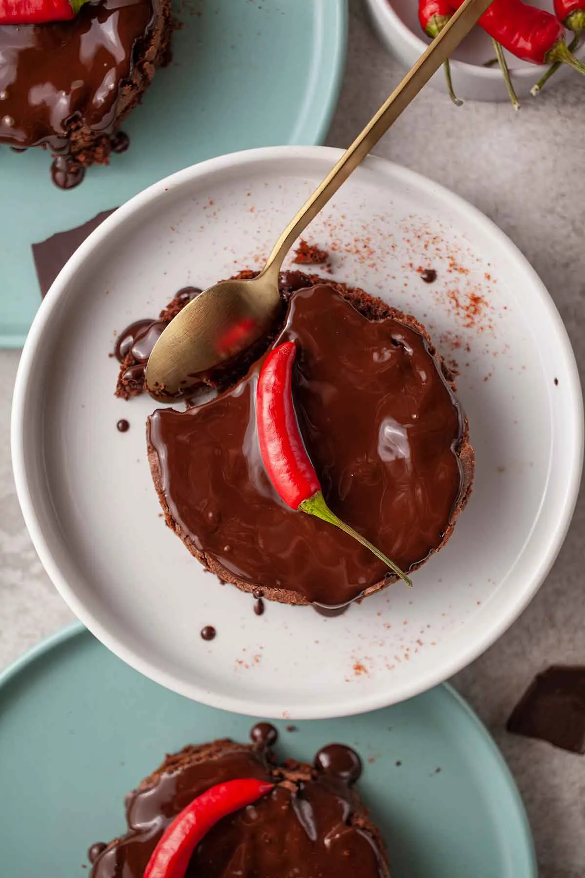 Brownies picante cu ciocolata si chili desert