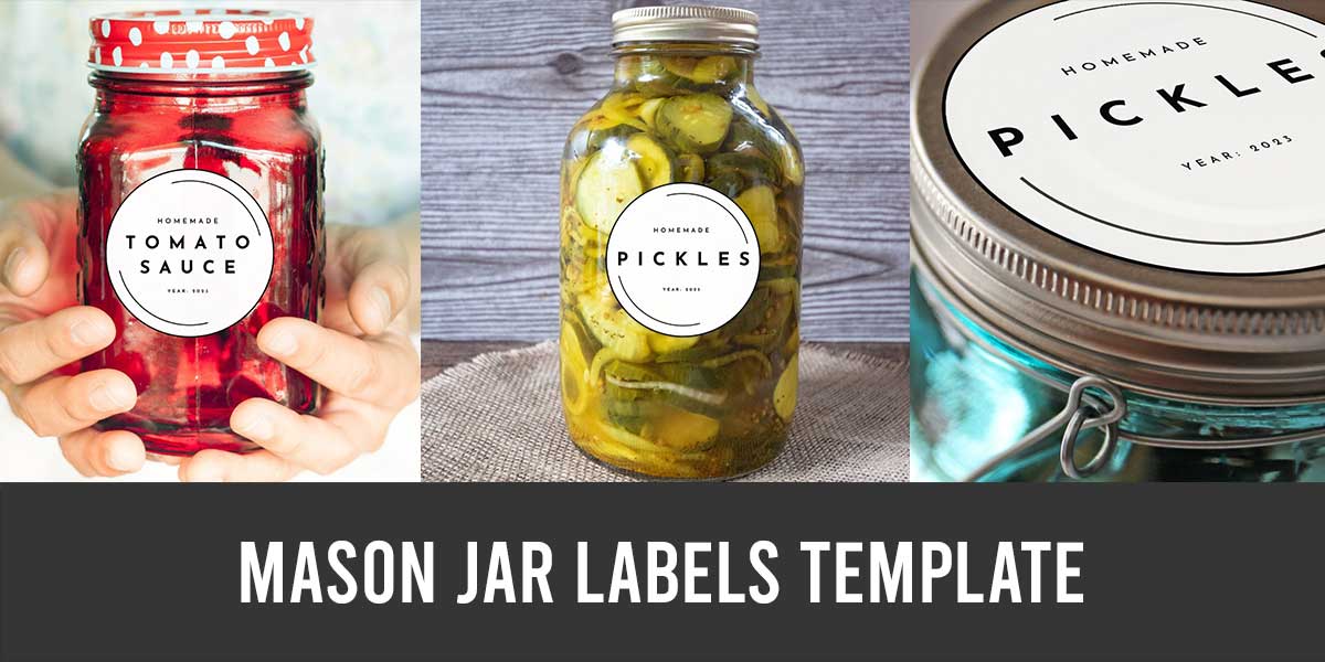 Mason jar labels