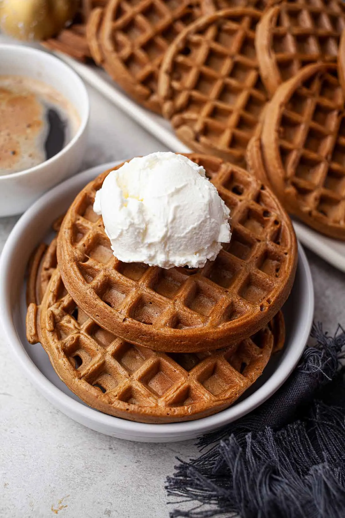 Coffee waffles 