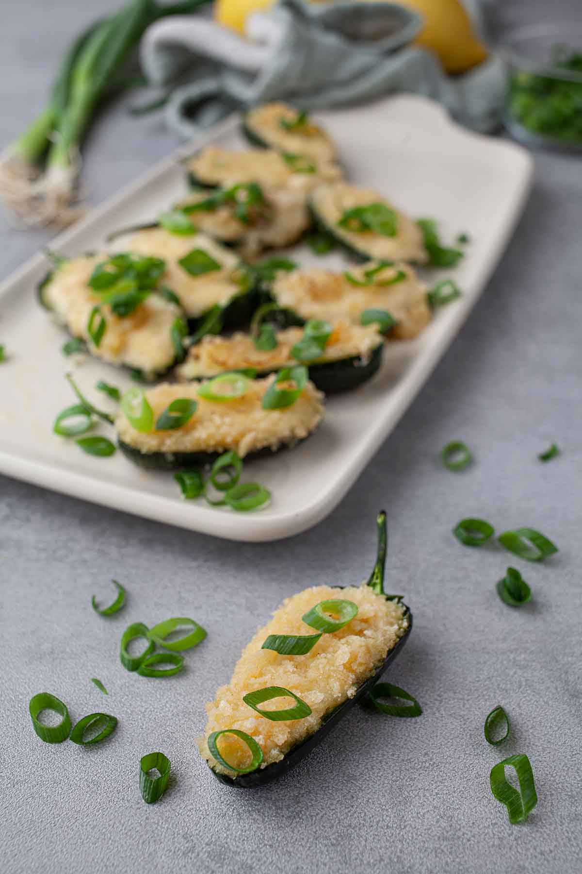 Cream Cheese Stuffed Jalapeno Peppers appetizer