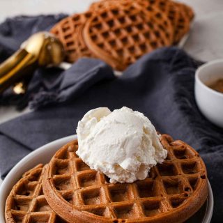 Easy Breakfast Coffee waffles Vafe cu cafea