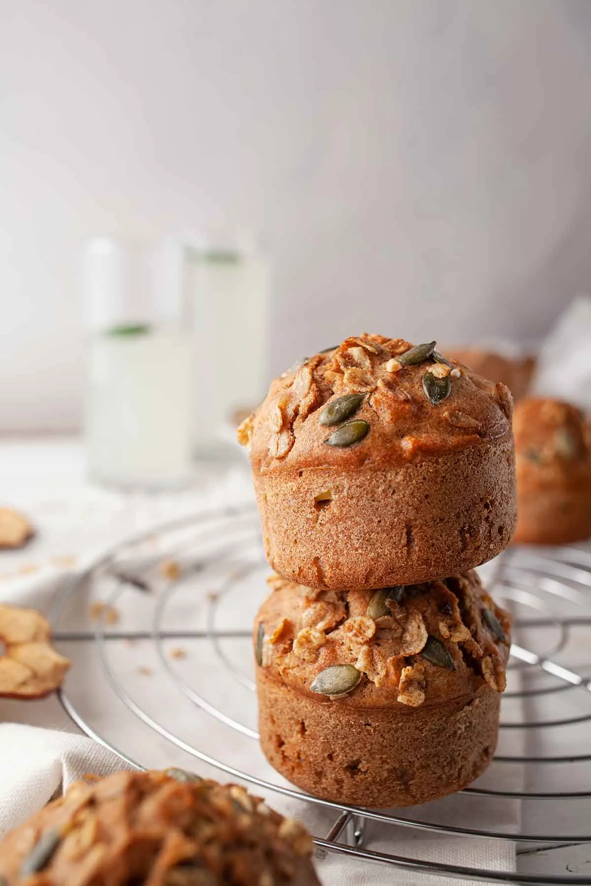 Healthy Apple Muffins Fall Recipe