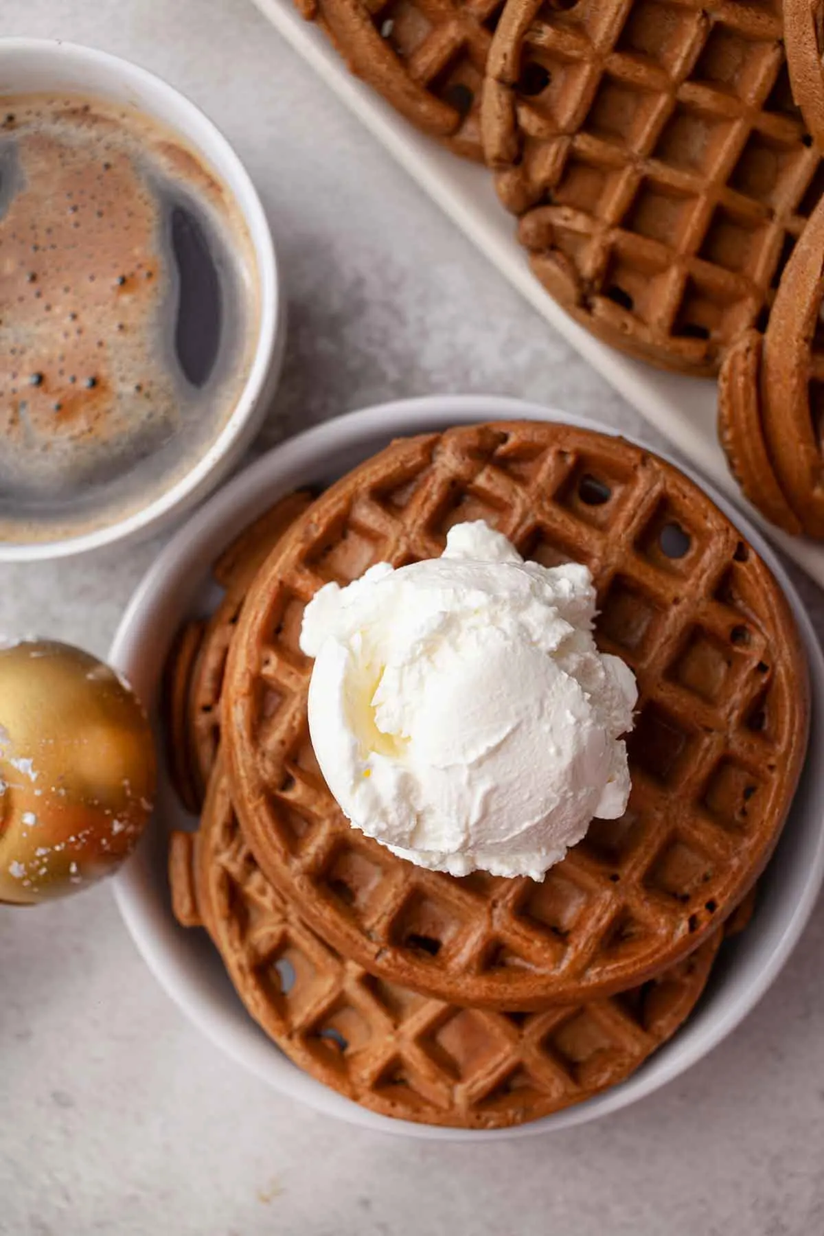 How to Make Coffee waffles 