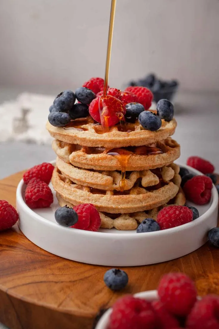 Almond Flour Waffles Recipe gofre cu faina de migdale