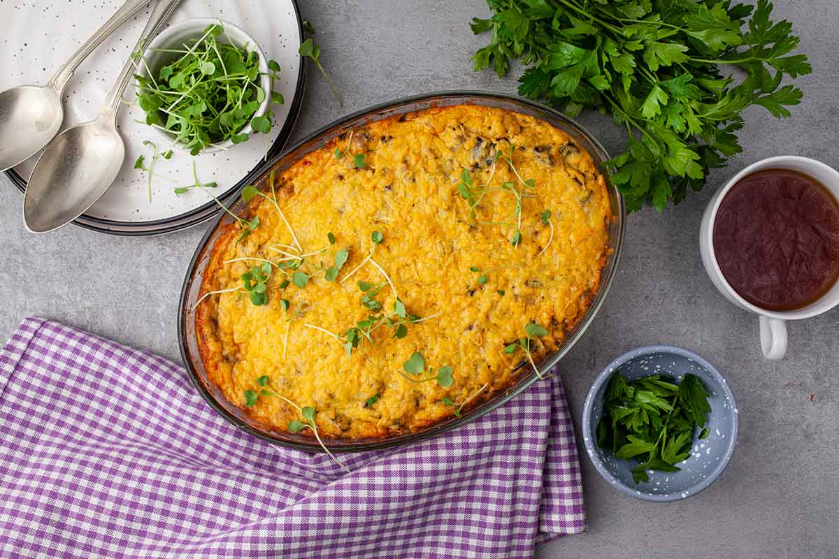 Casserole with hash browns 