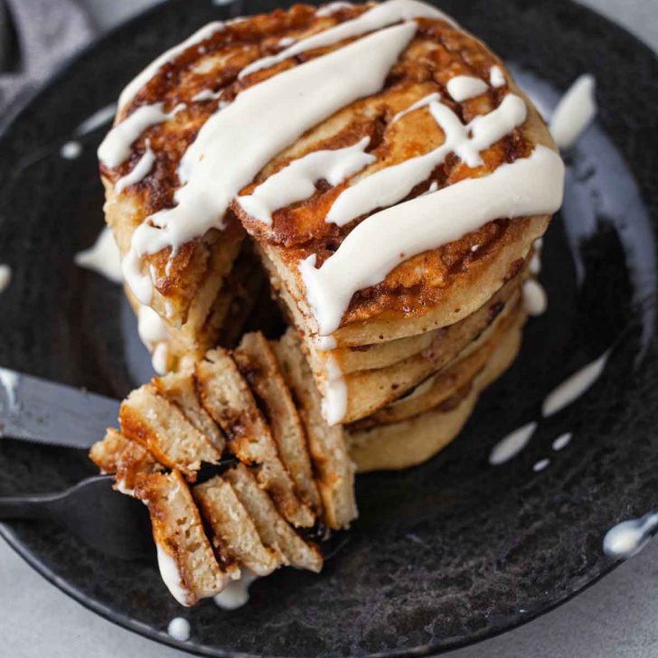 Cinnamon Pancakes - swirl recipe clatite cu scortisoara