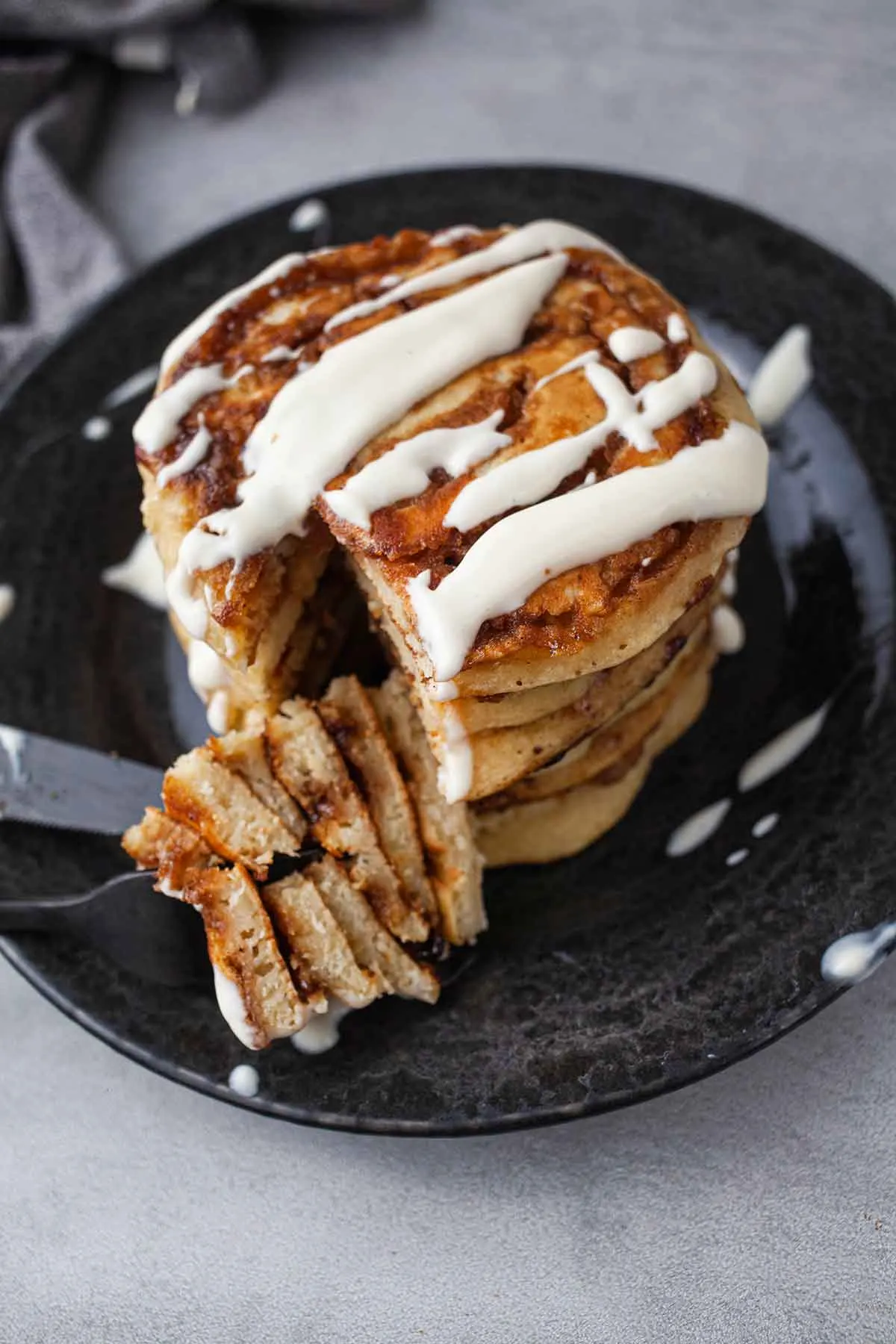 Cinnamon Pancakes - swirl recipe clatite cu scortisoara