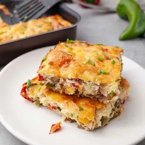 Easy Egg Bake (Egg Casserole) recipe omleta la cuptor