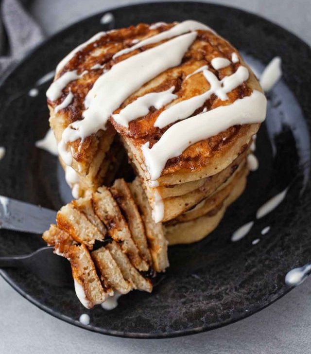 Cinnamon Pancakes - swirl recipe clatite cu scortisoara
