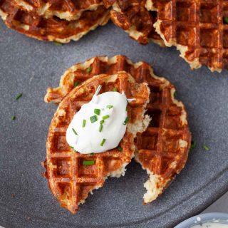 Cottage cheese waffles protein-rich vafe proteice