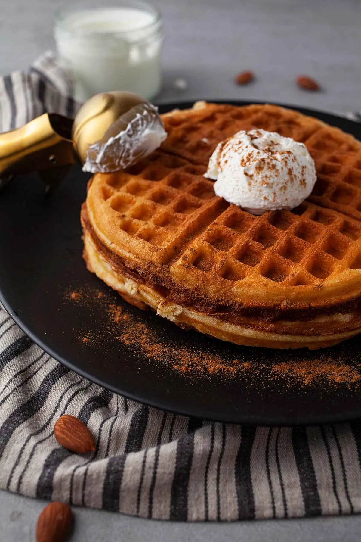 Pumpkin waffles easy recipe 