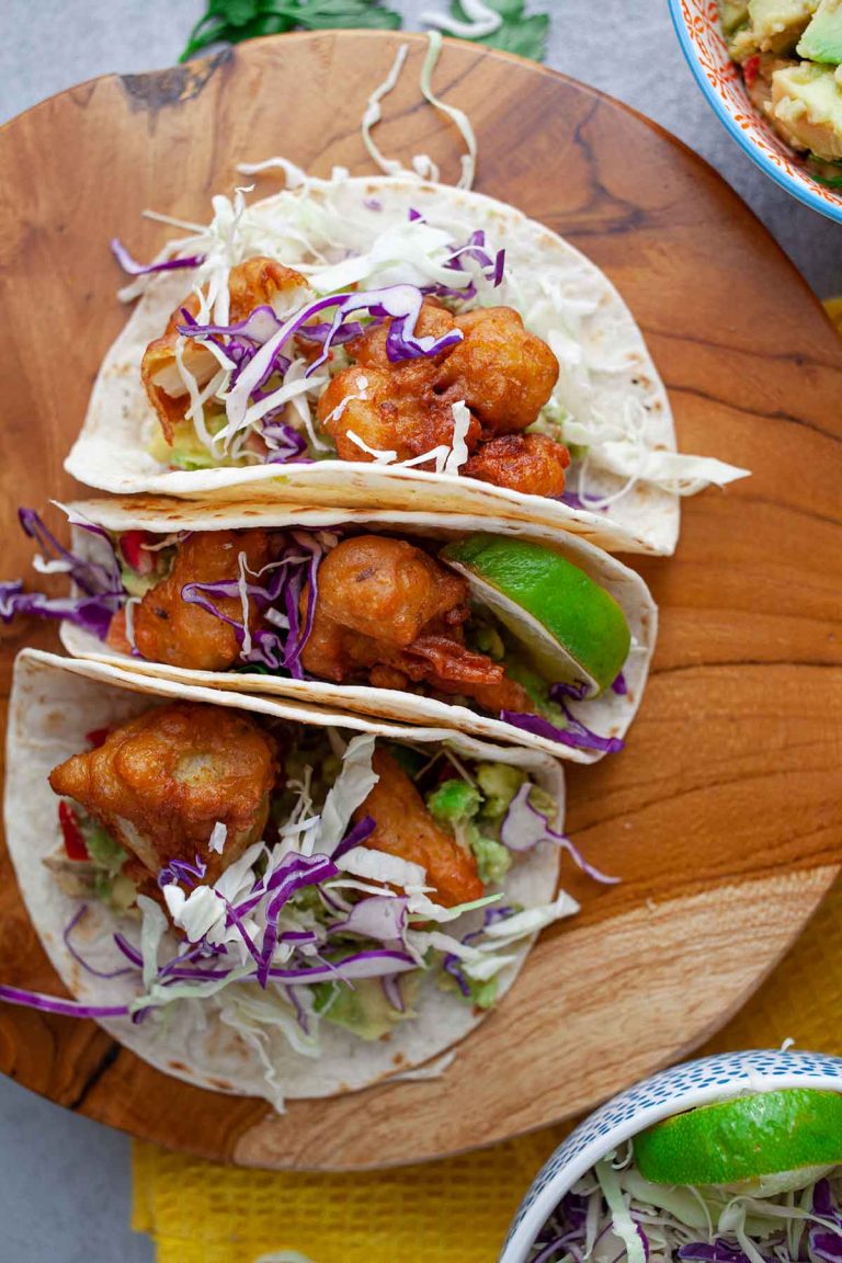 Vegan Cauliflower Tacos cu conopida