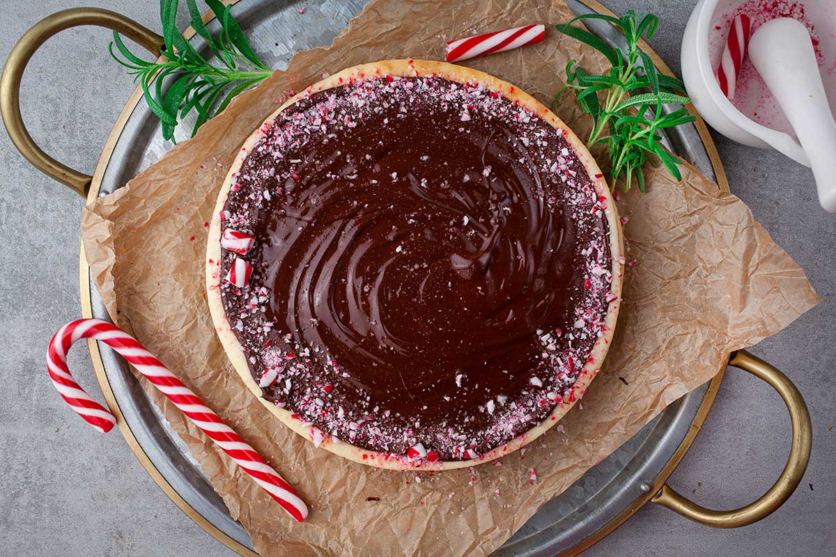 Peppermint Cheesecake for Christmas