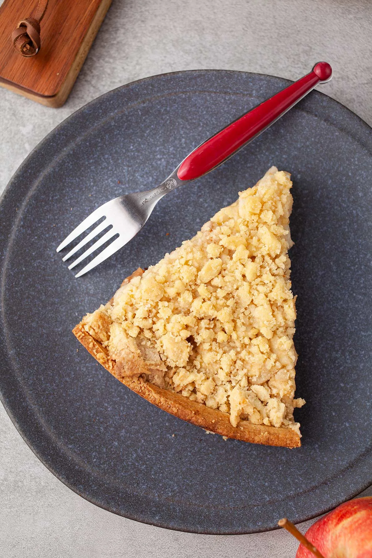 Dutch Apple Pie Crumble Cake Slice