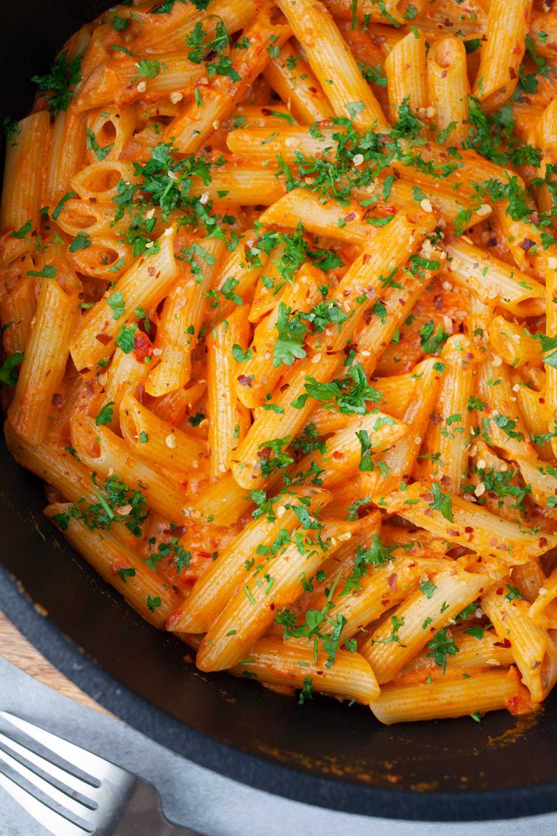 Spicy Vodka Pasta (Penne alla Vodka)