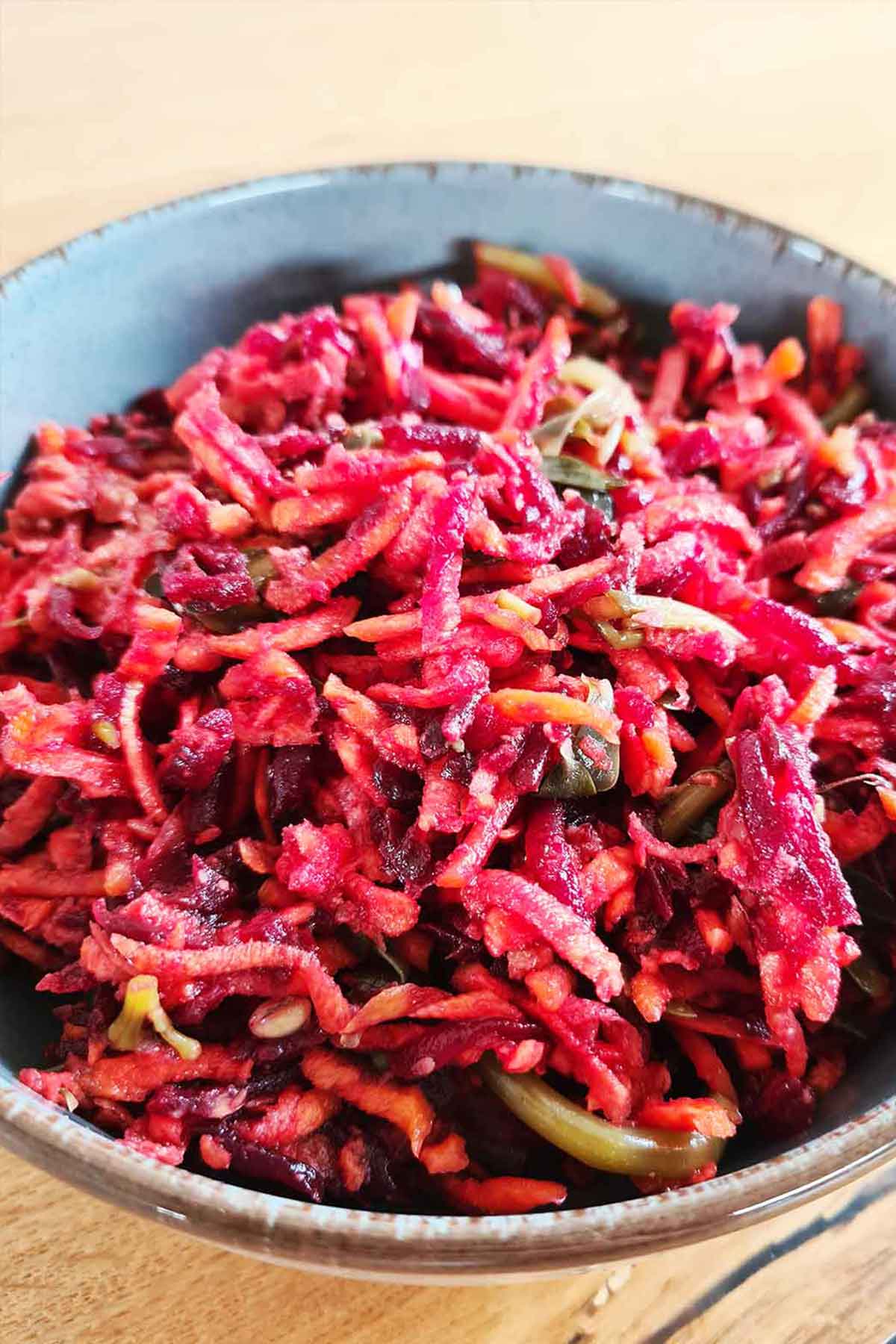 easy beetroot coleslaw with carrots