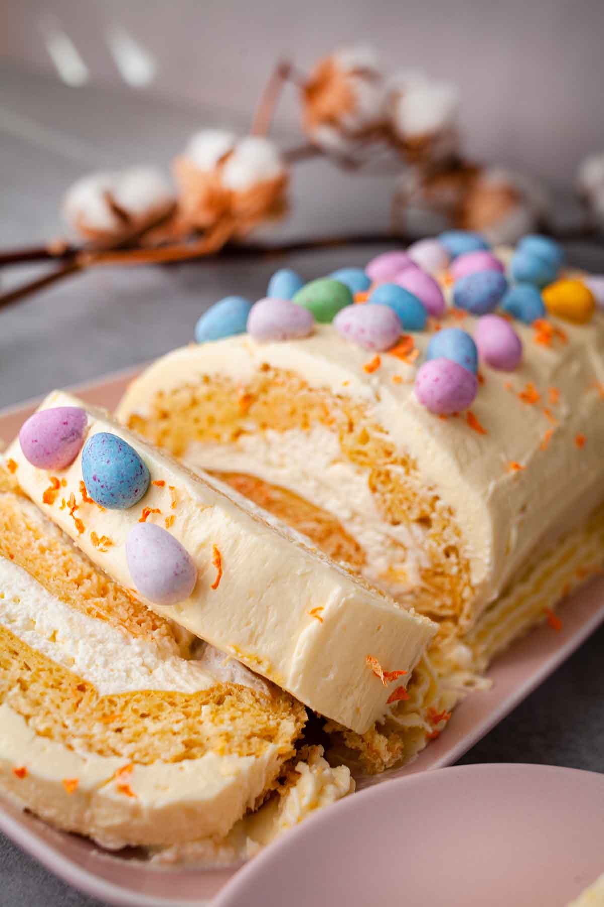 Decorated Easter Swiss Roll 
