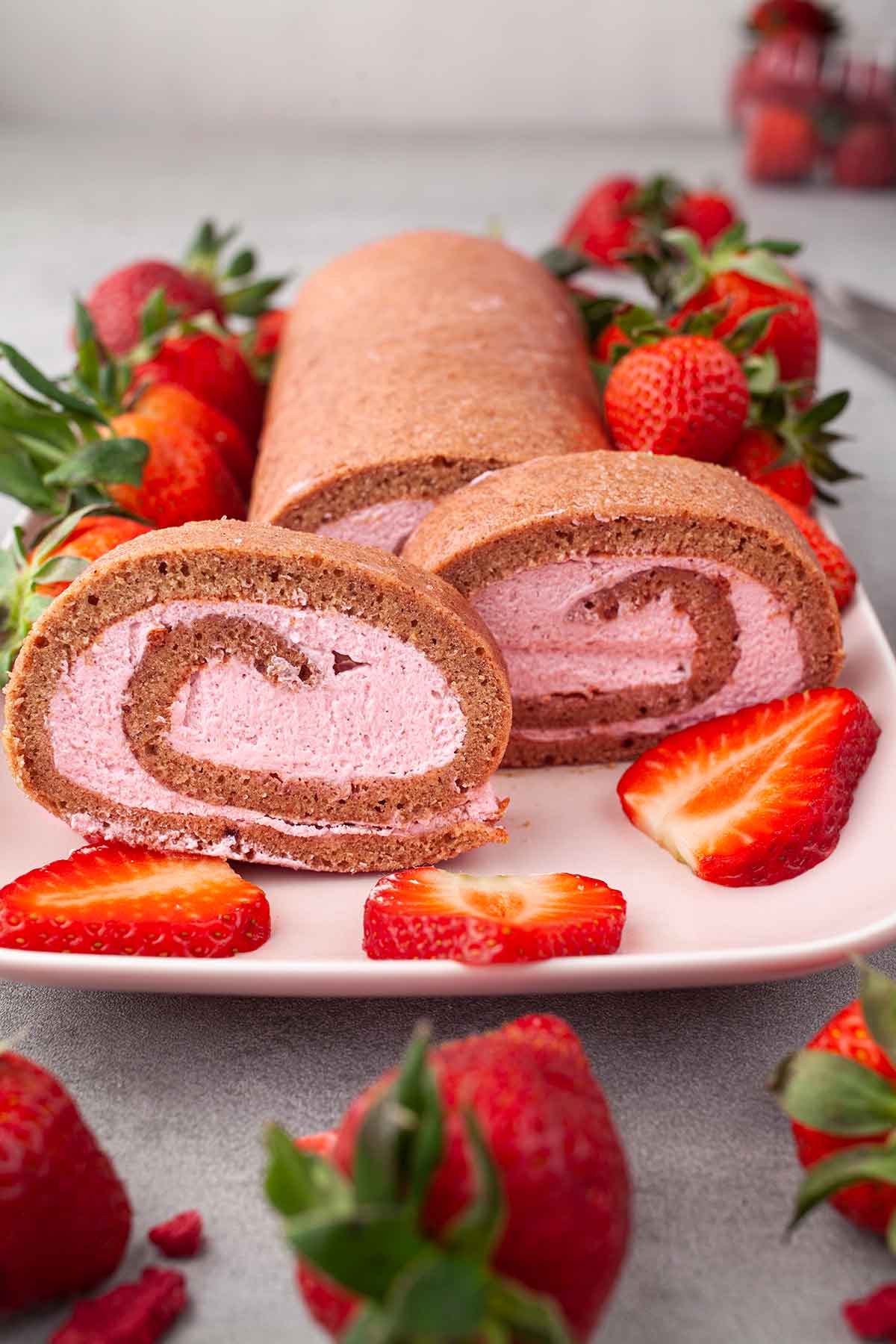 Strawberry Swiss Roll