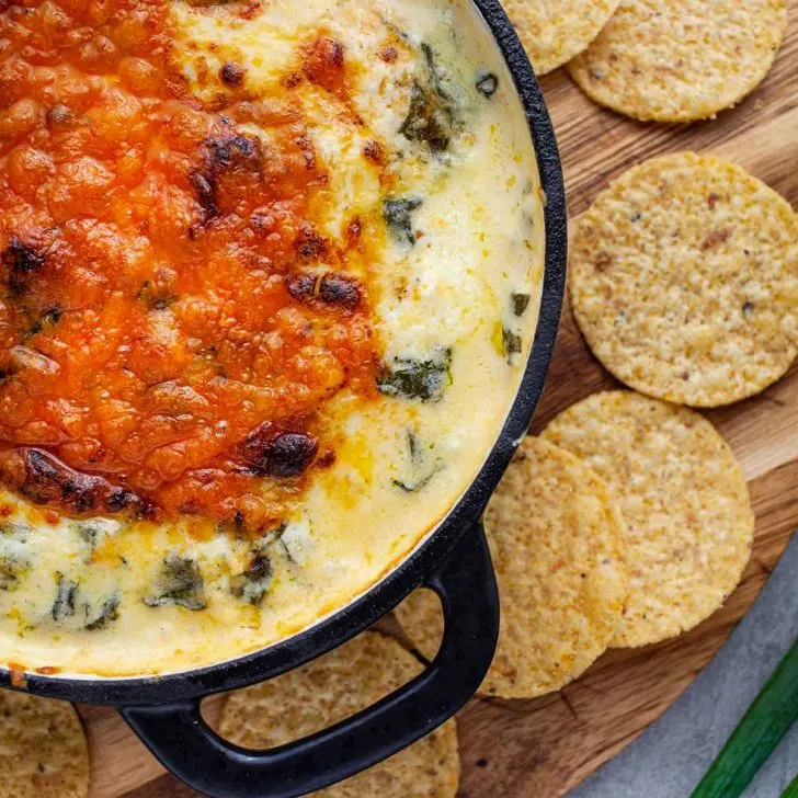 4 Ingredient Spinach Dip Crema de Spanac cu Branza