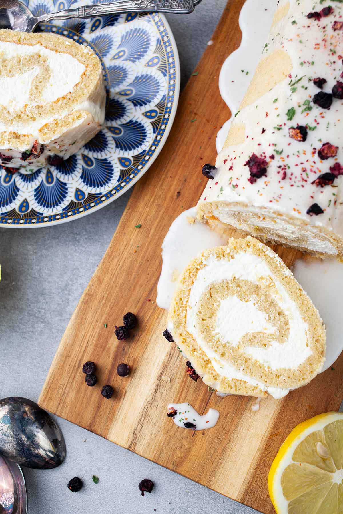 Lemon Swiss Roll Recipe Rulada cu crema de lamaie reteta