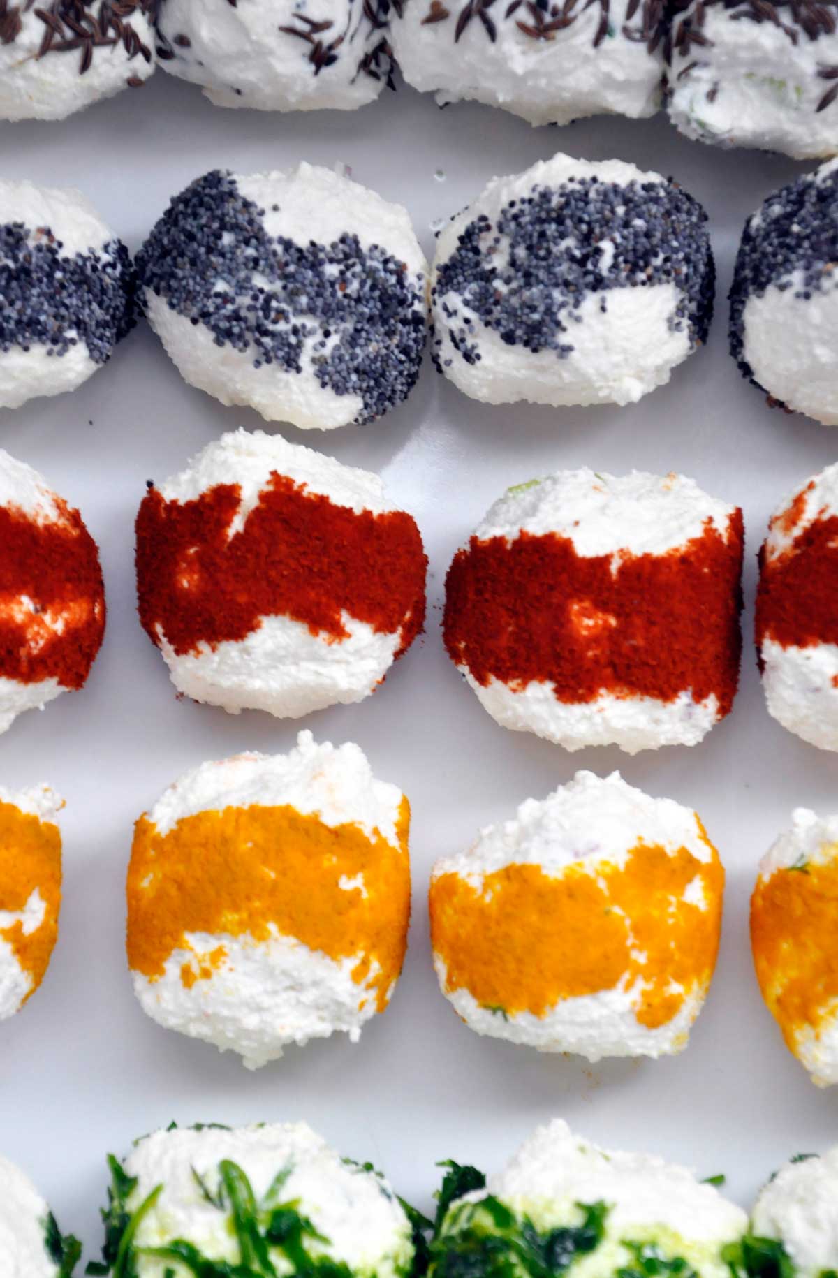 Mini cheese ball bites for a party appetizer