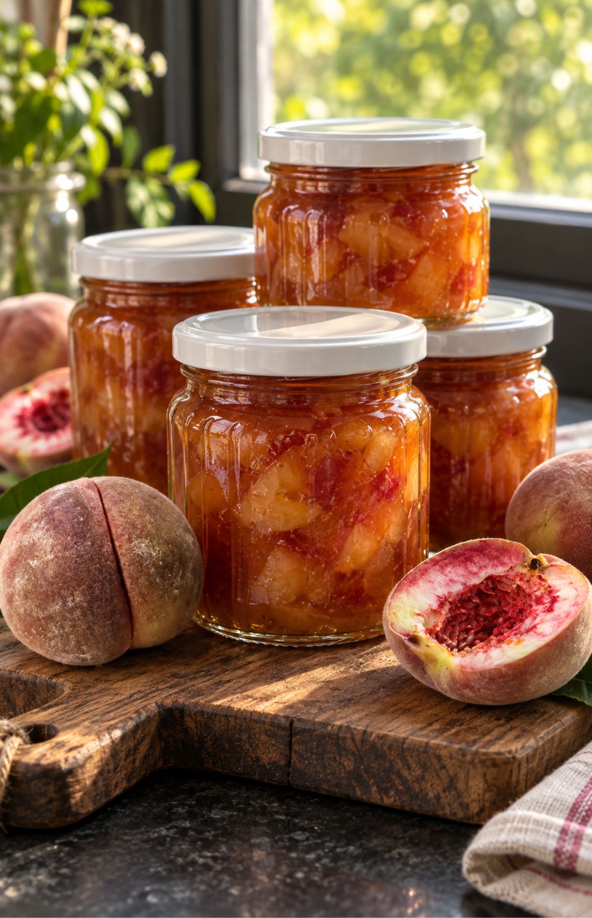Homemade Peach Jam No Pectin, Easy