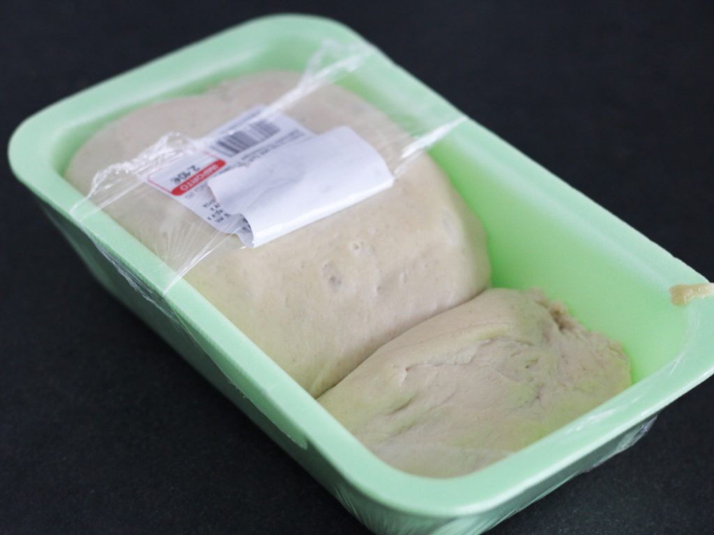 Store-bought pizza dough for a quick stovetop pizza