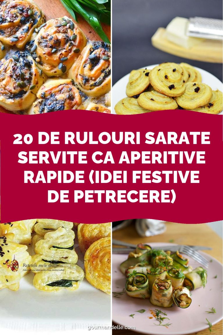 20 de Rulouri Sarate Servite ca Aperitive Rapide (Idei Festive de Petrecere)