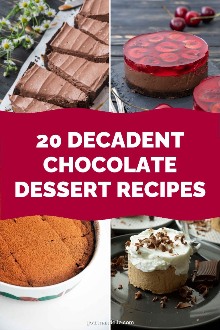 20 Decadent Chocolate Dessert Recipes