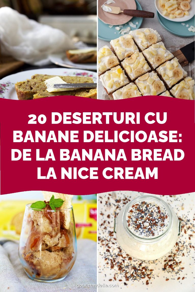20 Deserturi cu Banane Delicioase: de la Banana Bread la Nice Cream