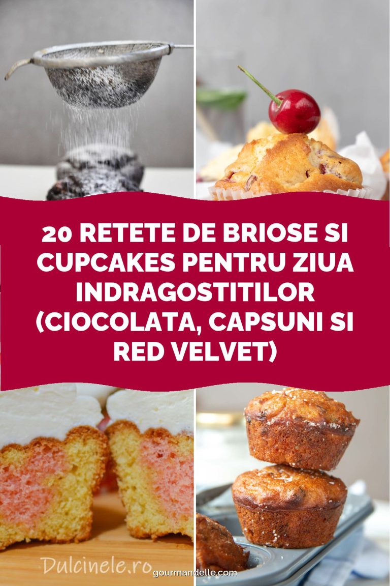 20 retete de briose si cupcakes pentru Ziua Indragostitilor (ciocolata, capsuni si red velvet)