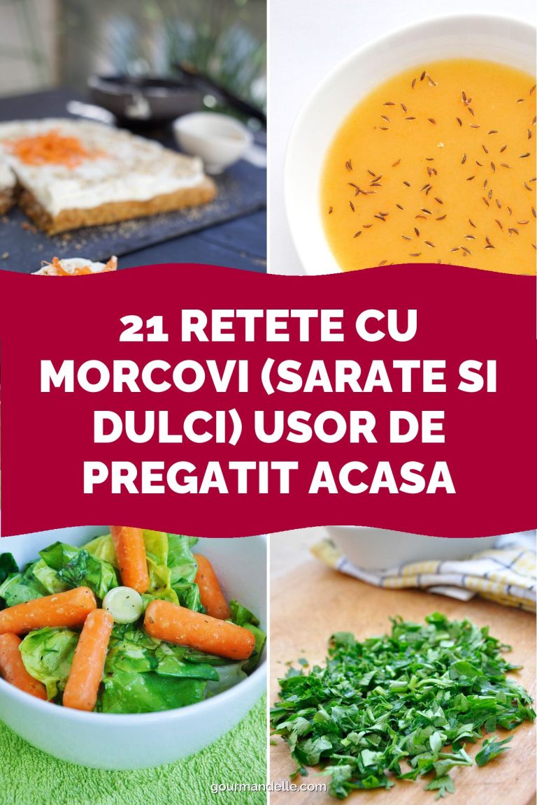 21 Retete cu morcovi (sarate si dulci) usor de pregatit acasa