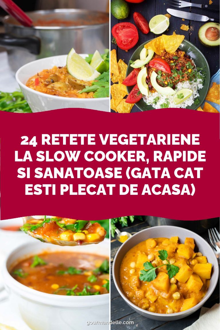 24 Retete Vegetariene la Slow Cooker, Rapide si Sanatoase (Gata Cat Esti Plecat de Acasa)