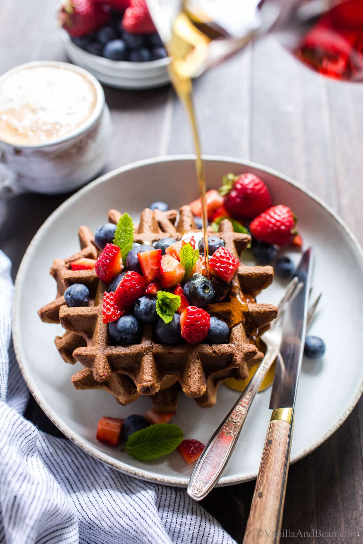 Gluten Free Sourdough Waffles