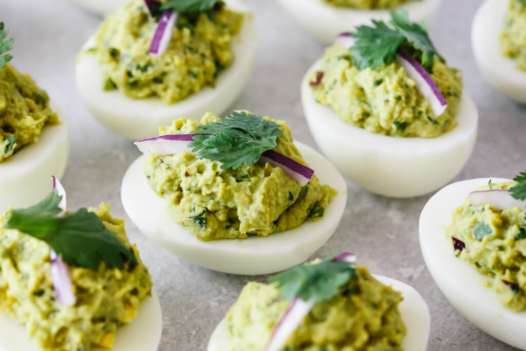 Guacamole Deviled Eggs